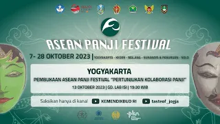 Pembukaan dan Pertunjukan Kolaborasi ASEAN Panji Festival 2023