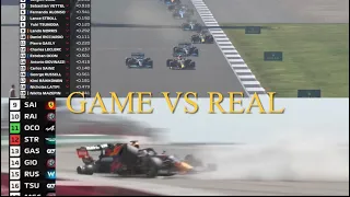 Hamilton and Verstappen crash recreated in F1 2021 game