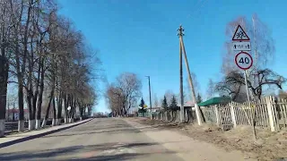 Поездка по городу Сенно от Синаев до ул. Западная