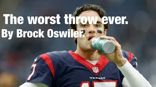 The worst throw in NFL history