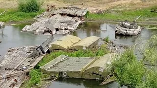 Переправа через Северский Донец, район Белогоровки.