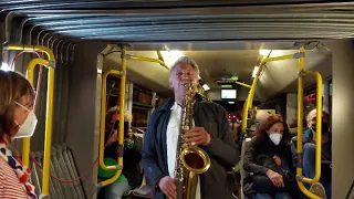 The Pope´s Project im O-Bus ♪♫ Kulturnacht 26 03 2022 ♫♪ Brassband