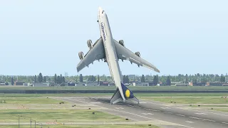 The Boeing 747 pilot shocked passengers by executing a vertical takeoff|XP11