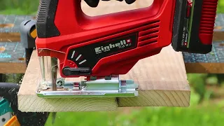 Einhell TC-JS 18 Li Power X-Change 18V cordless jigsaw work demo