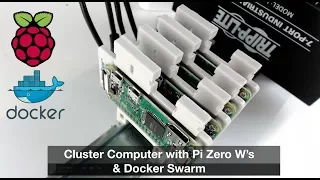 Cluster Computer with Raspberry Pi Zero's & Docker Swarm Mode