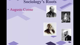 Ch 1 Intro to Sociology