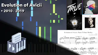 Evolution of Avicii - Piano Tribute Medley (30 Songs + Sheets/MIDI)