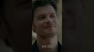 Klaus mikaelson smiles 😊😊😍😍 | subscribe for more.... #shorts ##klaroline #theoriginals