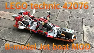 LEGO technic 42076 B-model Jet Boat RC motorized (Lego power funcion)