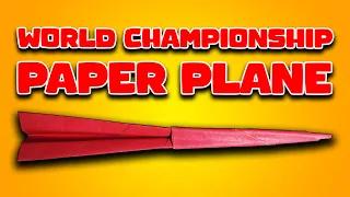 Paper plane that won World Championship with 61m Red Bull Paper Wings 2022