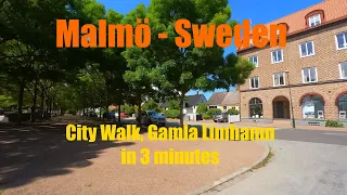 MALMÖ City walk: Gamla Limhamn in 3 MINUTES, May 2022