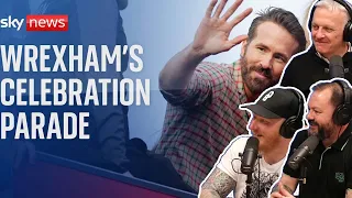Wrexham AFC celebrate promotion with bus parade REACTION | OFFICE BLOKES REACT!!