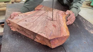 Create A Unique Table From Unusually Shaped Logs // Professional And Creative Woodworking