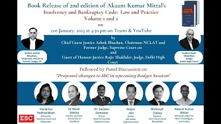 Virtual Launch of EBC's book on Insolvency and Bankruptcy Code, 2nd Edition by AK Mittal