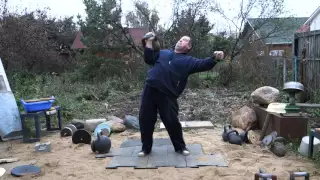 ONE HAND 70,5 KG KETTLEBELL PRESS 3 REPS ЖИМ ГИРИ 70,5 КГ ОДНОЙ РУКОЙ 3 РАЗА