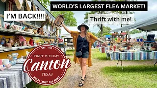 I'M BACK!!! Thrifting The Worlds Largest Flea Market | Canton, Texas First Monday Trade Days