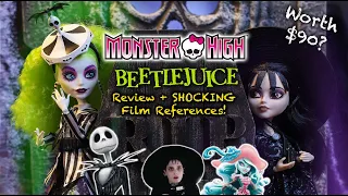 Monster High's NOT Dead! Beetlejuice Skullector Dolls REVIEW: WORTH the $90 Hype? *All References!*