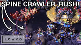 StarCraft 2: Armani's Nydus SPINE CRAWLER Rush!