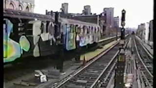Old New York subway graffiti....Circa 1987/1988 (Original video by John Urbanski)