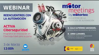 #Webinar​​: "ACTIVA Ciberseguridad" de #MOTORMEETINGS