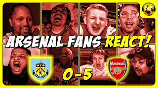 Arsenal Fans WILD Reactions to BURNLEY 0-5 ARSENAL | PREMIER LEAGUE