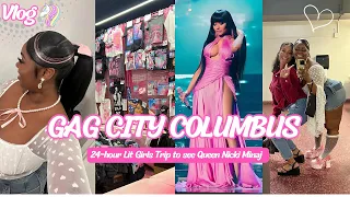 *FUN ASF* GAG CITY NICKI MINAJ CONCERT [COLUMBUS, OH] VLOG! 24-HOUR GIRLS TRIP! FRIENDS, FOOD, GRWM+