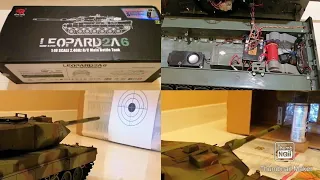 Unboxing Heng Long Leopard 2A6 TK 7.0 upgraded with Red Motors