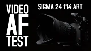 Sigma 24mm f1.4 DG DN Art - Video Autofocus Test (FX3)