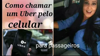 Como chamar um Uber pelo celular