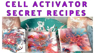 #52 MUST WATCH! 3 Cell Activator Recipes! Comparison Video - Acrylic Paint Pour - Fluid Art