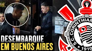 DESEMBARQUE do CORINTHIANS em BUENOS AIRES para confronto contra o ARGENTINOS JRS.