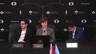 Post-game Press Conference with Ian Nepomniachtchi and Fabiano Caruana | Round 14 | FIDE Candidates