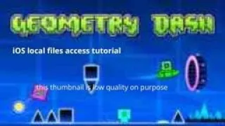 How to Access Local Files of Geometry dash on iOS (2022) (Jailbreak needed :/)