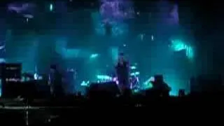 Thom Yorke of Radiohead dancing at Bonnaroo 2006