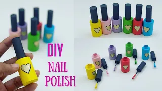 How To Make Paper Nail Polish / Making Nail Polish At Home | DIY Nail Polish / nail polish tutorial