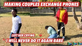 Making couples switching phones for 60sec 🥳 SEASON 2 ( 🇿🇦SA EDITION )|EPISODE 94 |