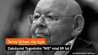 Jerzy Urban nie żyje.  Założyciel tygodnika "NIE" miał 89 lat