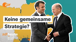 Nach Eklat über Ukraine-Kurs: So lief das Treffen von Scholz, Macron und Tusk | PK bei ZDFheute live