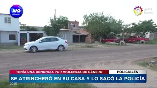 SE ATRINCHERÓ EN SU CASA Y LO SACÓ LA POLICÍA