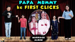 PAPA MUMMY KE FIRST CLICKS | Marriage Album | Reacting to old pictures Mom Dad | Aayu and Pihu Show