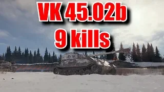 WoT Vk45.02B - shellshocked 9 kills