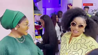 Watch Rita Dominic, Mercy Aigbe, and Eniola Ajao Pull Up At Iyabo Ojo Multi-Billion Clothing Outlet