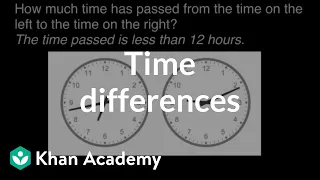 Time differences | Math | 3rd grade | Khan Academy