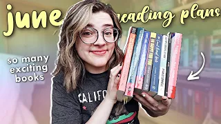 June TBR and video plans 🌈✨