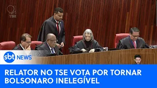 Relator de ação no TSE vota por tornar Jair Bolsonaro inelegível | #SBTNewsnaTV (28/06/23)
