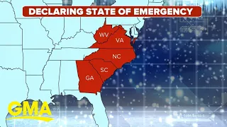 Massive winter storm on the move as 5 states declare state of emergency