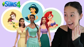 i made my fav disney princesses in the sims!