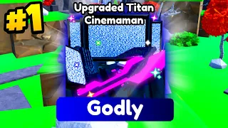 I Spent $40,000 for #1 GODLY Upgraded TITAN CINEMAMAN... (Toilet Tower Defense)