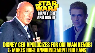 Disney CEO Apologized For Obi-Wan Kenobi Now & Makes Big Announcement! (Star Wars Explained)