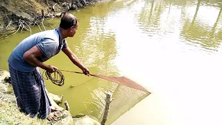 Best Net Fishing Videos । Traditional Cast Net Fishing in Village । Fishing with Cast Net ।Part-29